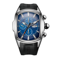 Discover stylish Blue Men's Three-Eye Sports Tonneau Automatic Mechanical Watch for men - Reef Tiger Tank-P RGA3069