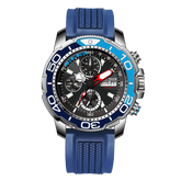Reef Tiger Aurora Stalker RGA3053 Men's Automatic Self-Wind Watch, Fashion Multifunction Luminous Waterproof Dive Wristwatch