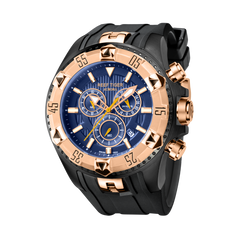 Rose Gold 52mm Big Dial Men's Quartz Chronograph Watch For Men - REEF TIGER Aurora RGA303 Multi-Function Sports Watch