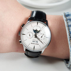 Men's Automatic Mechanical Multifunctional Day/Date Moon phase Chrono Watch - REEF TIGER RGA8218 Dress Watch