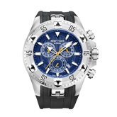 REEF TIGER Aurora RGA303 52mm Big Dial Men Sport Multifunction Quartz Wrist Watch - Luminous Calendar Waterproof Multi Function Men's Watches