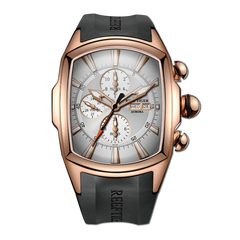 Best Multifunctional Three-eye Mens Watches for Sale - Reef Tiger Tank-P RGA3069 Tonneau Rose Gold Automatic Watch