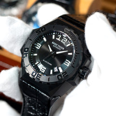 Reef Tiger RGA6903 43mm Black Case Automatic Men's Dive Watch - Perfect for Sea Wear and Watersports