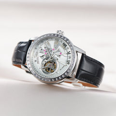 Best Affordable Steel & Zirconia Bezel Mechanical Tourbillon Style Automatic Watches For Men- OBLVLO VMQ