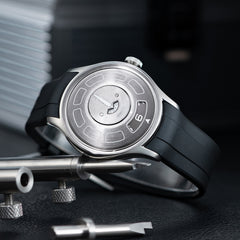 Cool Modern Display Design Watches - Unique OBLVLO BLM-UFO UFO-Shaped with Luminous Dial Automatic Watch