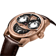 OBLVLO JM Joker Unique Automatic Rose Gold Watches - Cool Design Mechanical Skeleton Wrist Watch