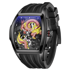 Mens Reef Tiger RGA3061 Luxury Red Automatic Skeleton Dragon Watch - Best Watches for Sale