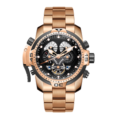 Reef Tiger RGA3503 Unique Watches from Affordable - Aurora Concep Men's Rose Gold 46mm Sport Automatic Watch