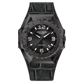 Reef Tiger RGA6903 43mm Black Case Automatic Men's Dive Watch - Perfect for Sea Wear and Watersports
