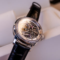 OBLVLO VM TB Automatic Watch for Men - Luxury 45mm Tourbillon Movement & Diamonds Dial 5ATM Waterproof Watch