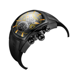 Men's Automatic Skeleton Self Winding Mechanical Waterproof Wrist Watches - Reef Tiger Aurora Tank II RGA3069