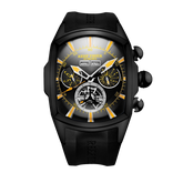 Men's Automatic Skeleton Self Winding Mechanical Waterproof Wrist Watches - Reef Tiger Aurora Tank II RGA3069