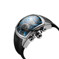Reef Tiger Aurora Tank II RGA3069 Mens Watches - Fashion 45mm Automatic Stainless Steel Waterproof Skeleton Watches
