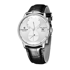 Reef Tiger RGA82B0 Men Classics White & Multifunction Classics Sub-dial Dress Automatic Mechanical Watch