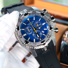 REEF TIGER Aurora RGA303 52mm Big Dial Men Sport Multifunction Quartz Wrist Watch - Luminous Calendar Waterproof Multi Function Men's Watches