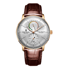 REEF TIGER RGA82B0-3 Classic Automatic Mechanical Dress Watch For Men - High quality Rose Gold Business Casual Watch