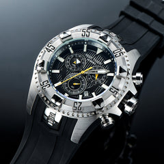 52mm Big Dial Men's Chronograph Quartz Multi-Function Waterproof Sport Watch - REEF TIGER Aurora RGA303