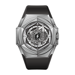 Luxury Mens Unique Automatic Watches - Reef Tiger Black Shark Hexagon RGA6908 Black Dial Automatic Mechanical Watch