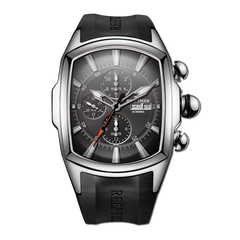 Reef Tiger RGA3069 Black Dial Automatic Watches by Unique Three-Eye Sub-dial Design - High Quality and Luxury