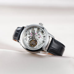 Best Affordable Steel & Zirconia Bezel Mechanical Tourbillon Style Automatic Watches For Men- OBLVLO VMQ