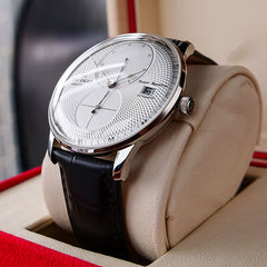 Reef Tiger RGA82B0 Men Classics White & Multifunction Classics  Sub-dial Dress Automatic Mechanical Watch