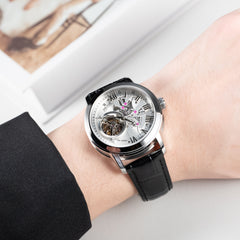 Best Affordable Steel & Zirconia Bezel Mechanical Tourbillon Style Automatic Watches For Men- OBLVLO VMQ