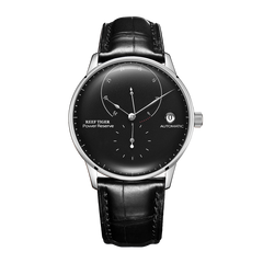 Black Dial 42mm RGA82B0-2 Automatic Mechanical Movement Dress Watches For Men - REEF TIGER Seattle Navy 2 Vintage Watch