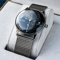 Black Dial 42mm RGA82B0-2 Automatic Mechanical Movement Dress Watches For Men - REEF TIGER Seattle Navy 2 Vintage Watch