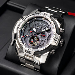 Reef Tiger Aurora Transformers RGA3532 - Mens Automatic Mechanical Multifunction Design Sport Waterproof Watch