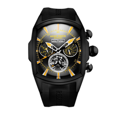 Men's Automatic Skeleton Self Winding Mechanical Waterproof Wrist Watches - Reef Tiger Aurora Tank II RGA3069