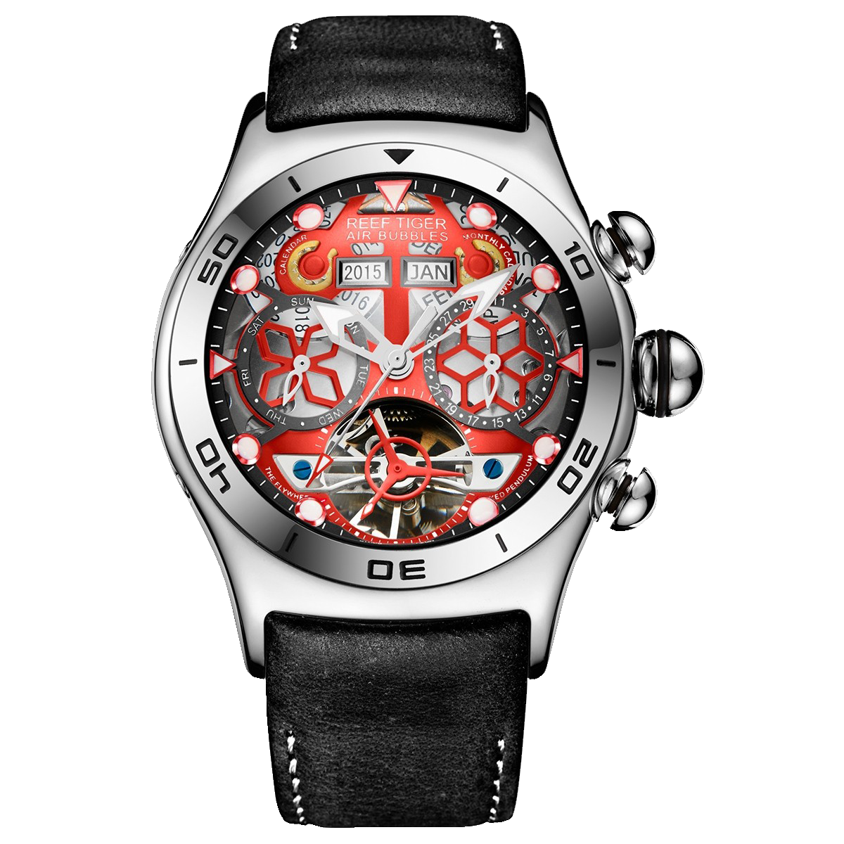 Reef Tiger Aurora RGA703 Automatic Watches For Men: Mechanical & Unique Skeleton Watches